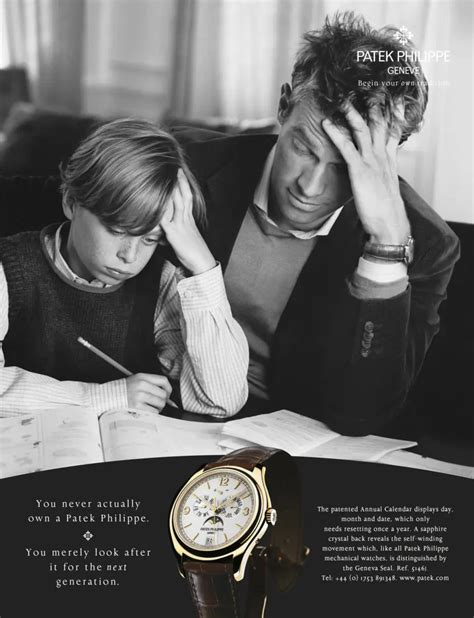 patek philippe advertising campaign|Patek Philippe geneve watch ad.